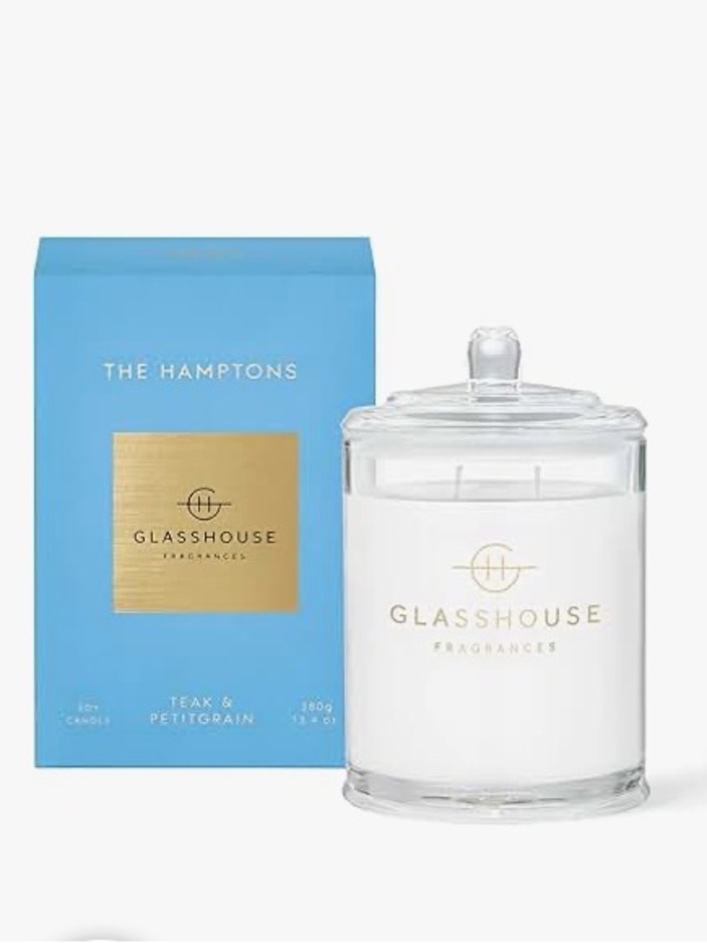 Glasshouse Fragrances The Hamptons Candle, Triple Scented Natural Soy Wax Blend